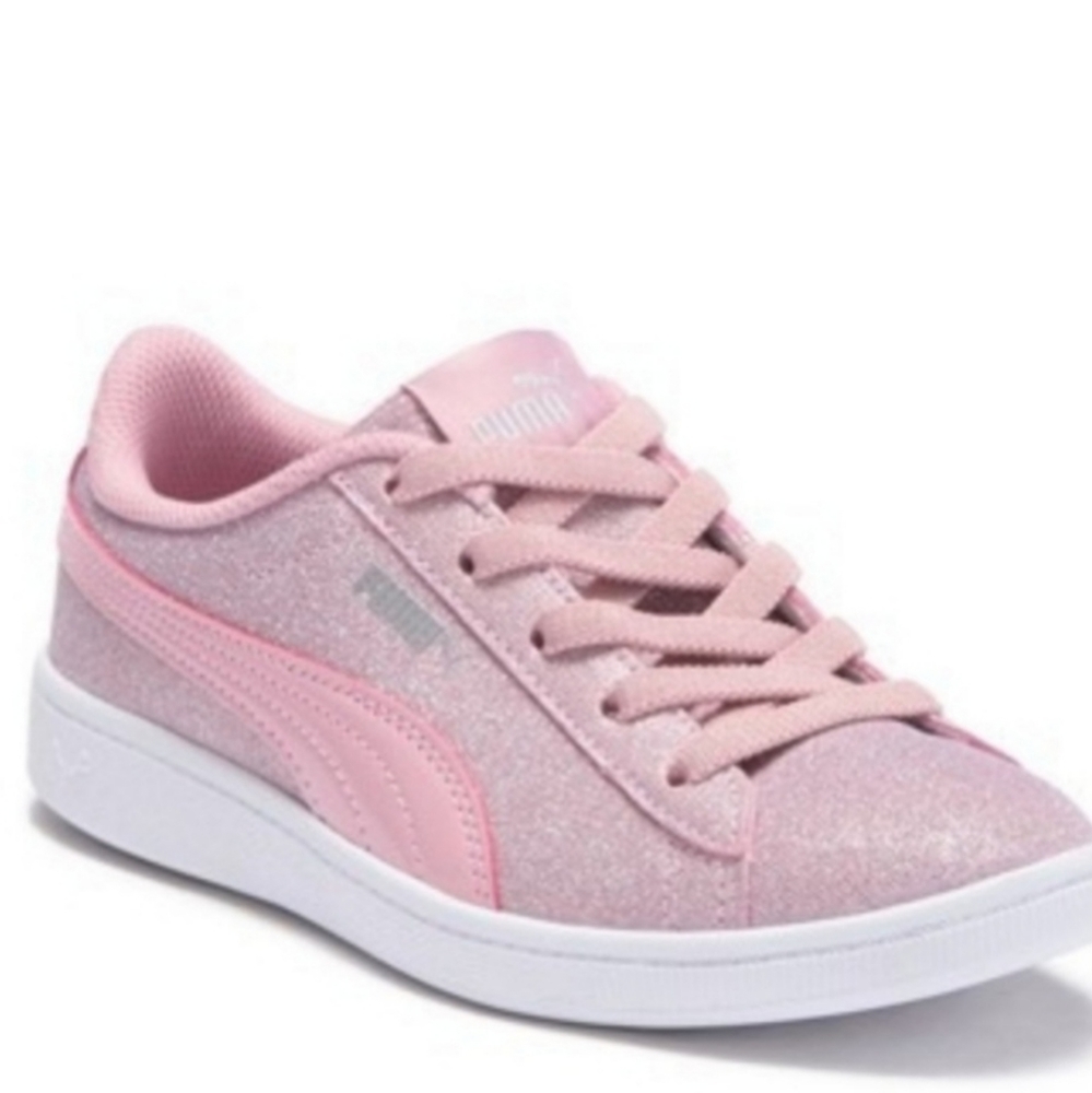 Pink Glitter Puma Shoes Size 11.5